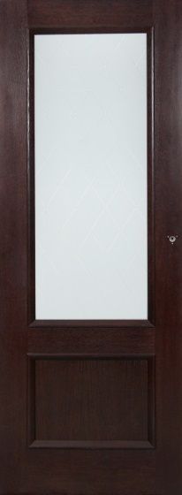 GLORIJA O , 90x2000 stiklotas finierētas durvis